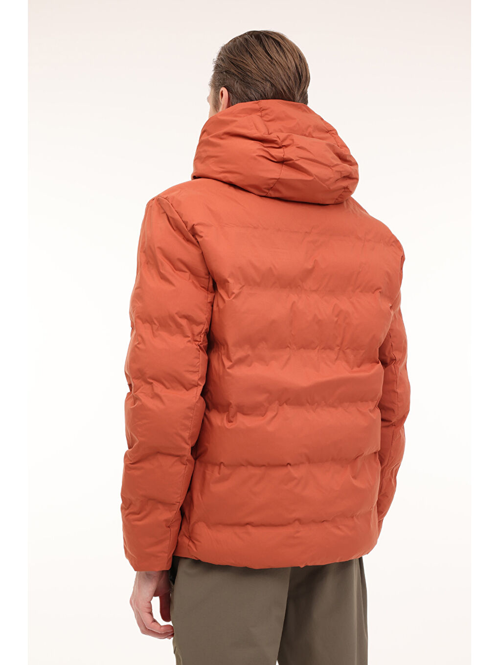 Kırmızı ML NOLAN COAT 2SN22 4PR Kiremit Erkek Kısa Kapüşonlu Kaban-2