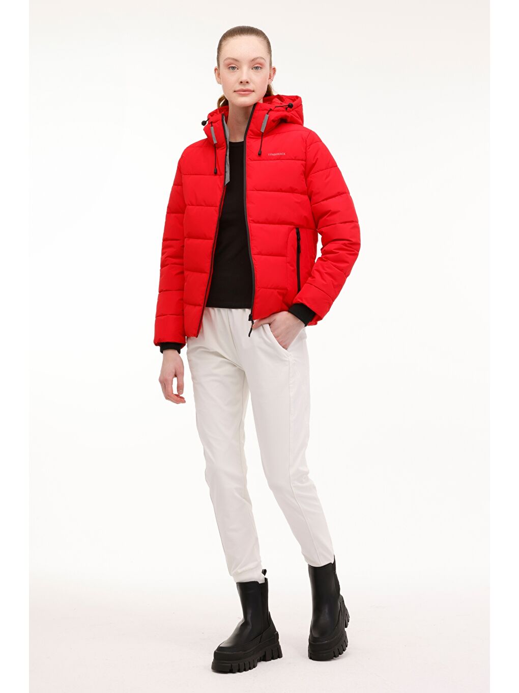 WL APRESKI 2SN31 4PR Kırmızı Kadın Kısa Kaban-2