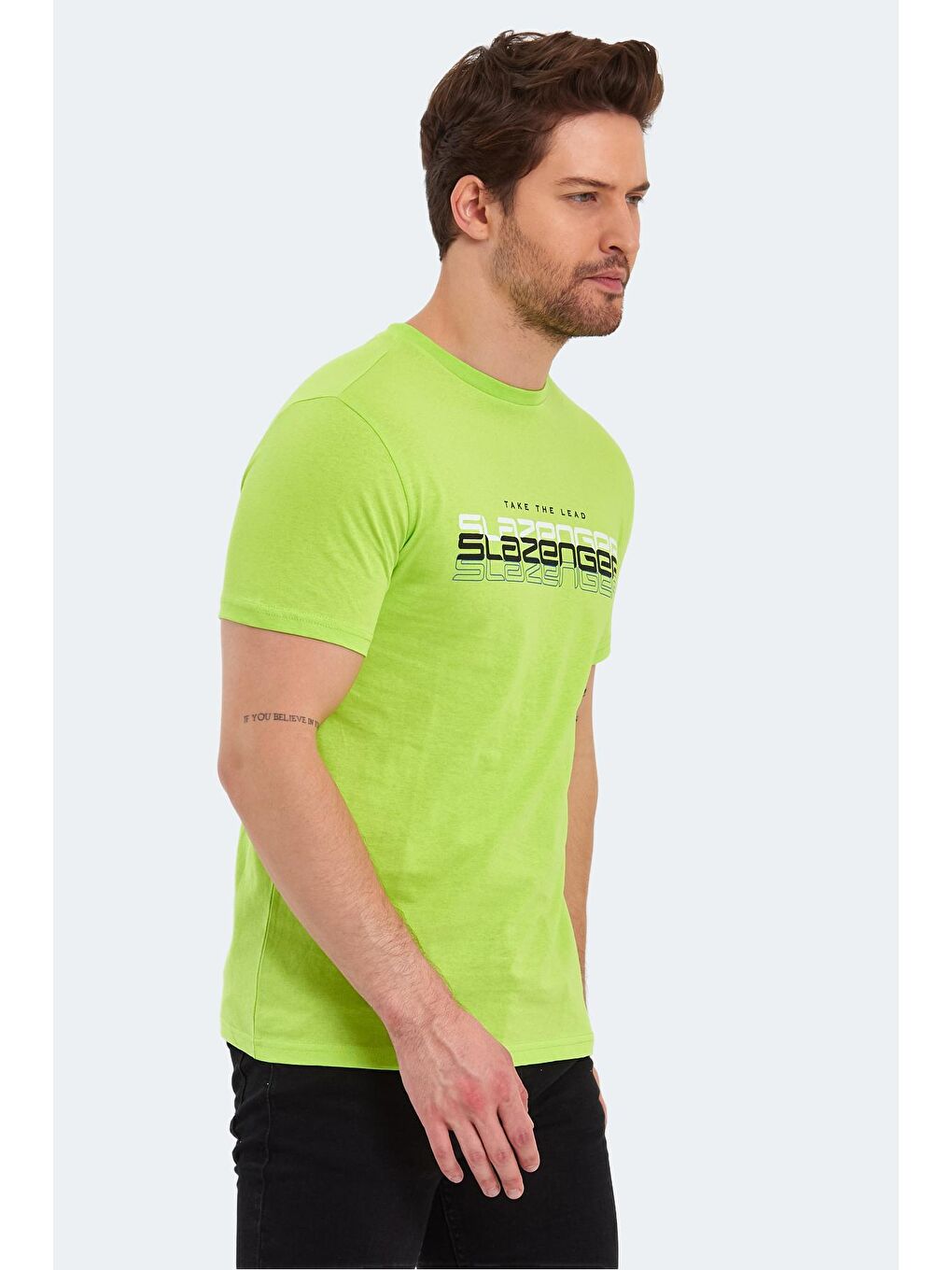 SLAZENGER Limon Sarısı PALLU Erkek T-Shirt Limon - 2