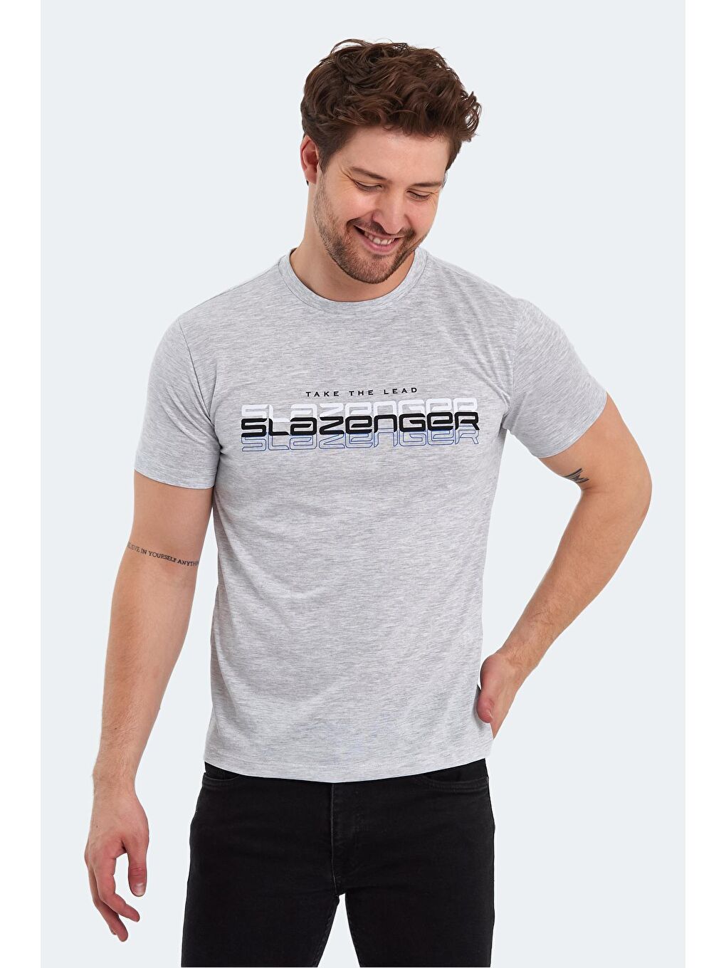 SLAZENGER Ekru PALLU Erkek T-Shirt Ekru - 2