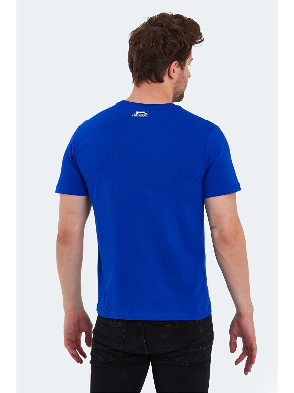 SLAZENGER Saks PALLU Erkek T-Shirt Saks Mavi - 1