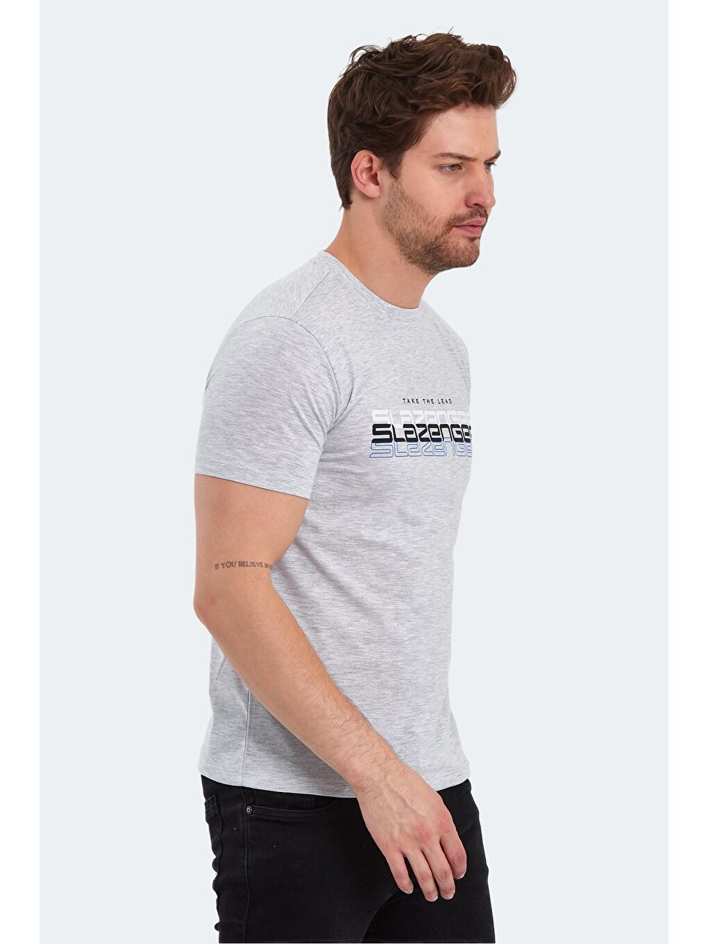 SLAZENGER Ekru PALLU Erkek T-Shirt Ekru - 3