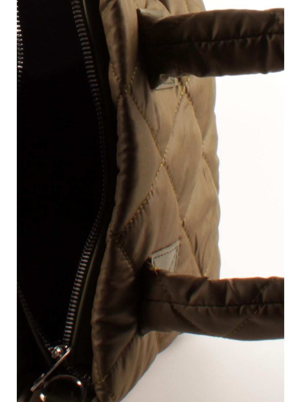 Haki Kadın Kapitoneli Paraşüt Kumaş Çapraz Askılı Şişme Puf Midi Boy El ve Omuz Çantası (10758)-4