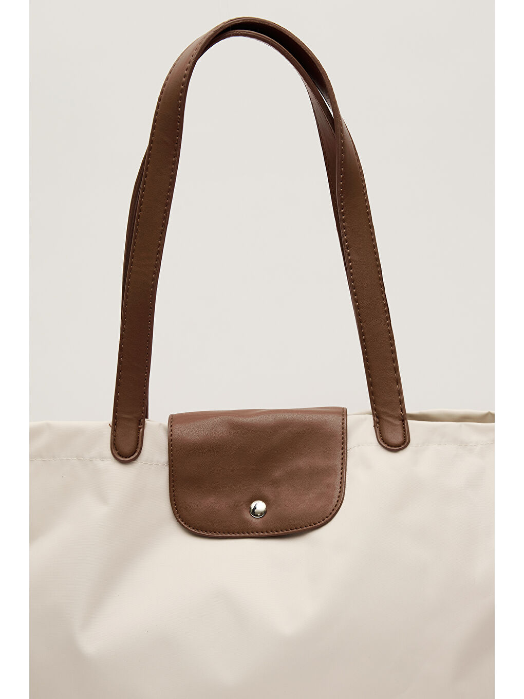 Mari Large Shopper Çanta Bej-4