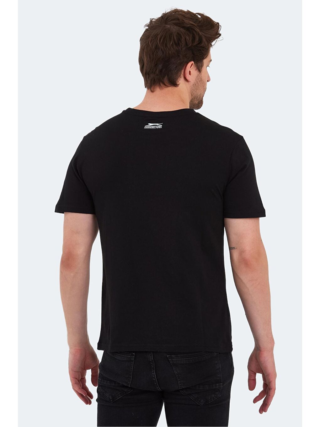 PALLU Erkek %100 Pamuk Tişört Siyah-1