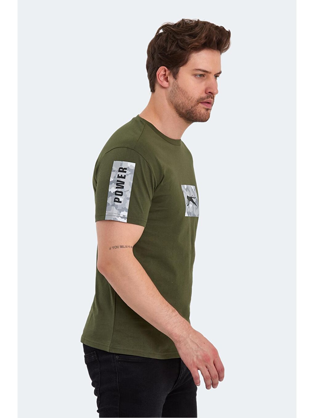 SLAZENGER Haki PADERAU Erkek T-Shirt Haki - 2