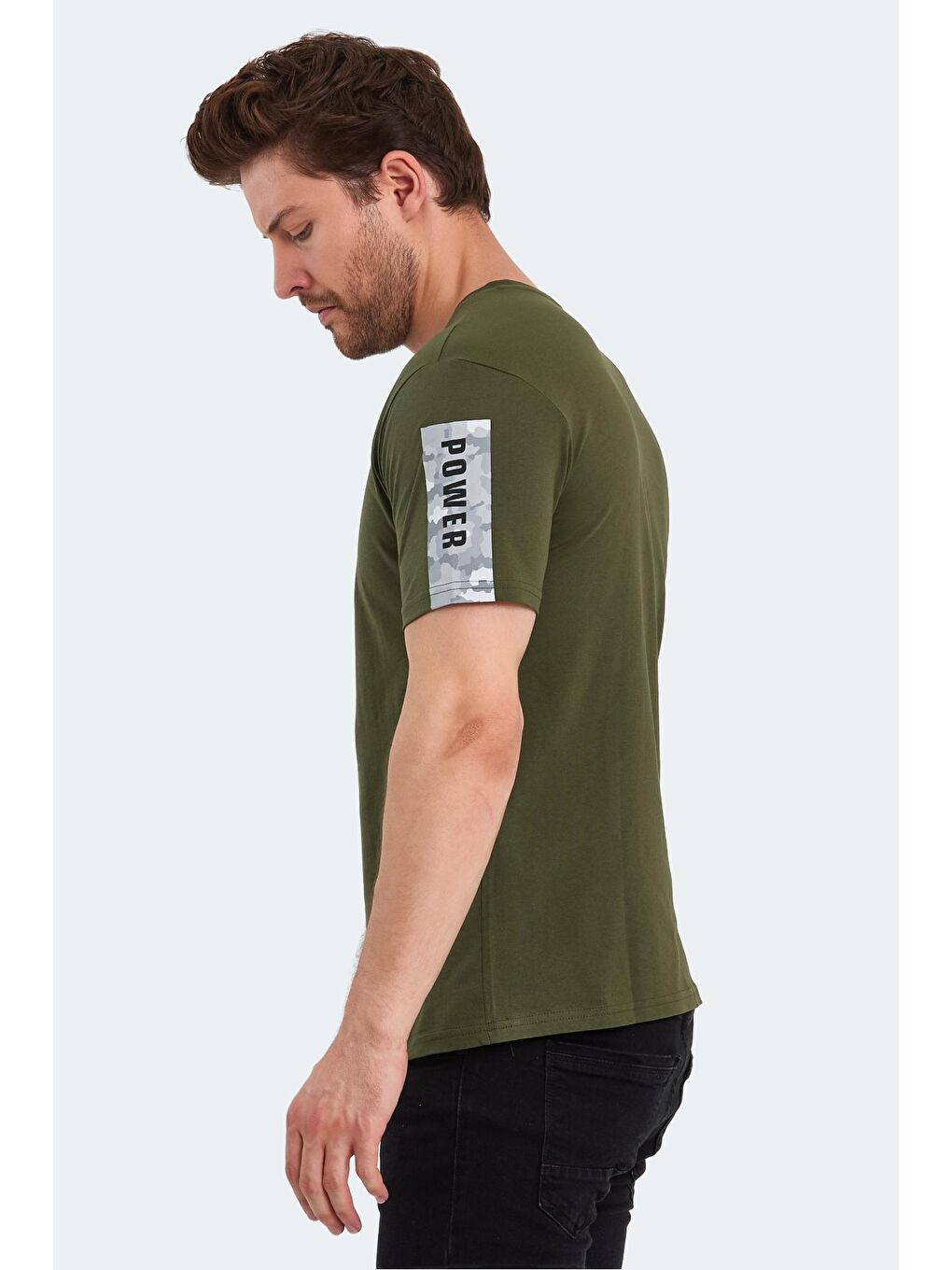 SLAZENGER Haki PADERAU Erkek T-Shirt Haki - 3