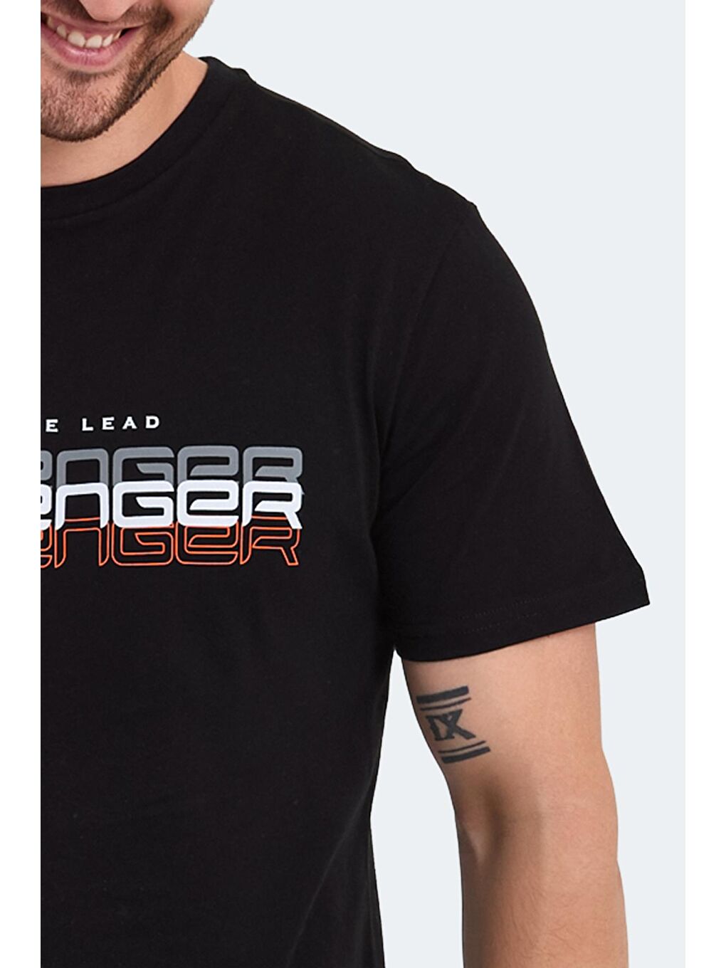 PALLU Erkek %100 Pamuk Tişört Siyah-3