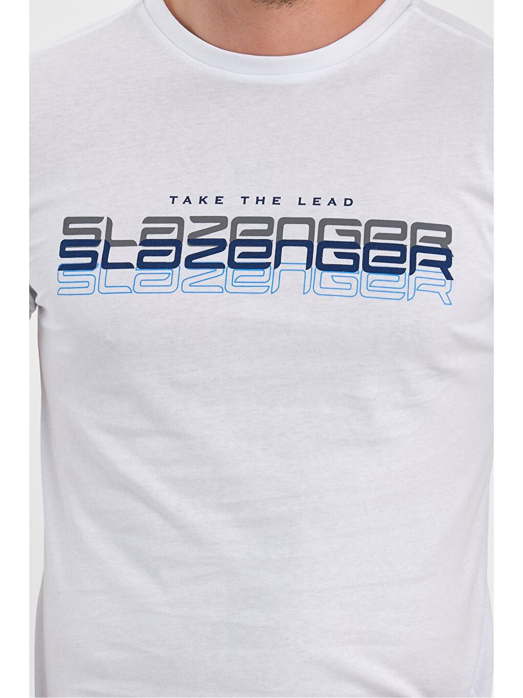 SLAZENGER Beyaz PALLU Erkek T-Shirt Beyaz - 4