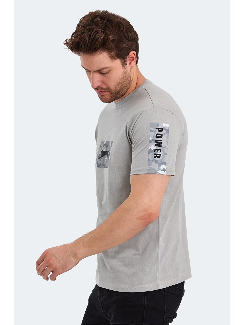 SLAZENGER Taş PADERAU Erkek T-Shirt Taş Gri - 2