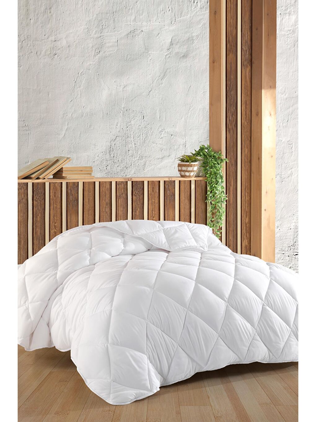 Beyaz Microfiber Lux Tek Kişilik Microfiber Yorgan-1