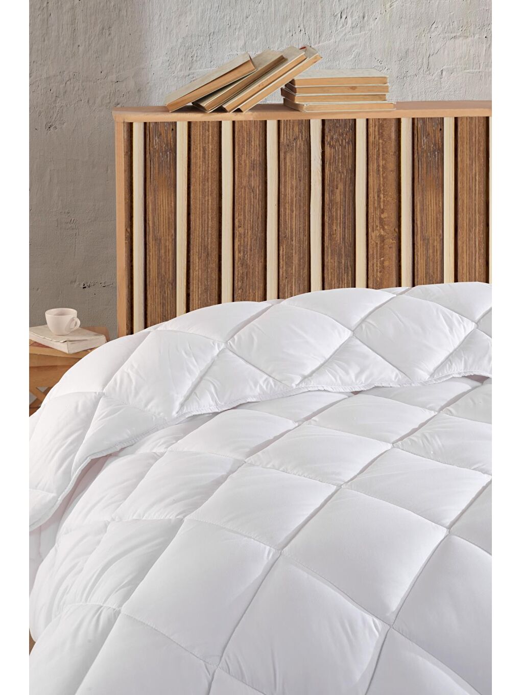 Beyaz Microfiber Lux Tek Kişilik Microfiber Yorgan-2