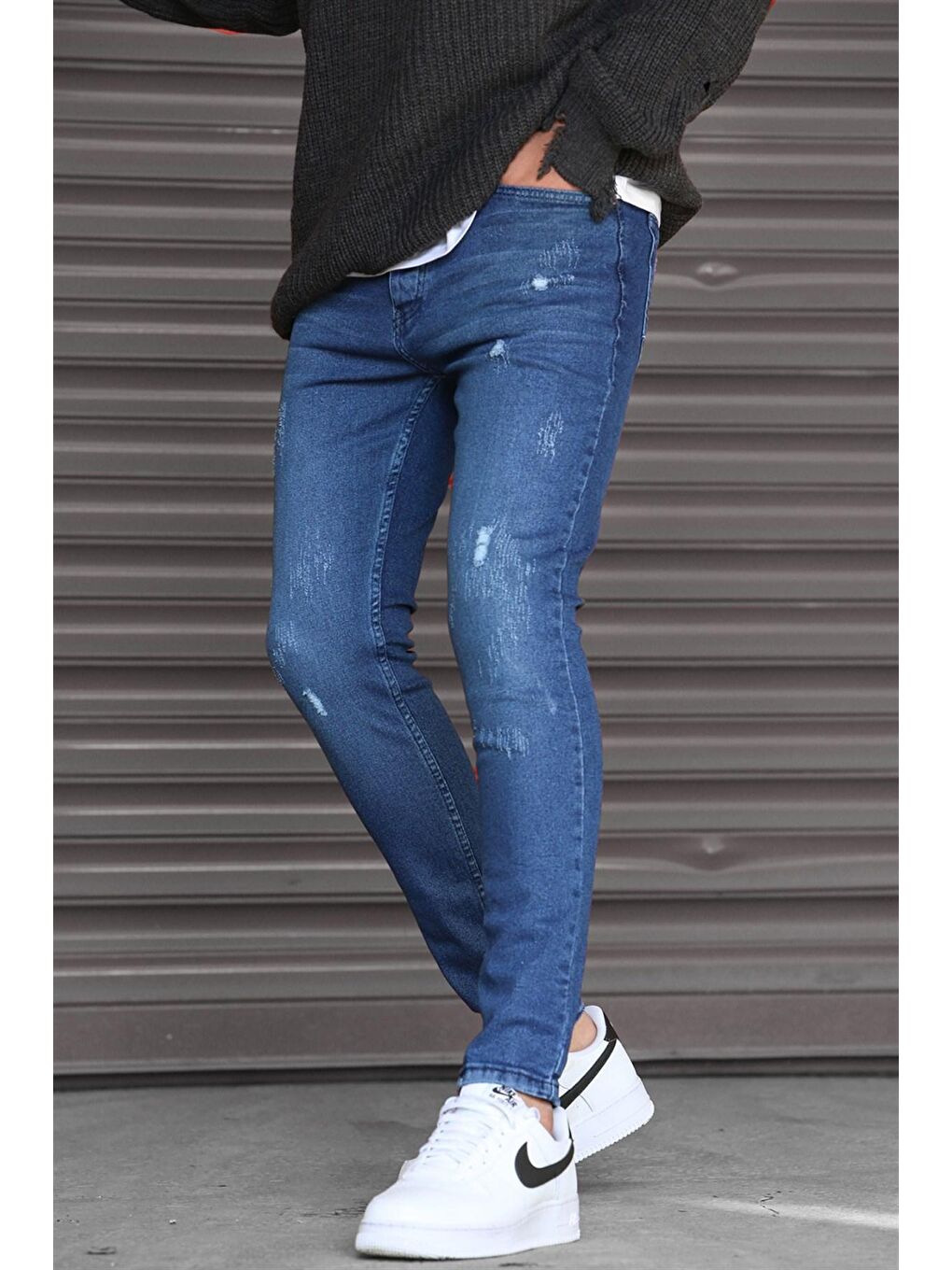 Skinny Fit Lacivert Erkek Jean 5712-1