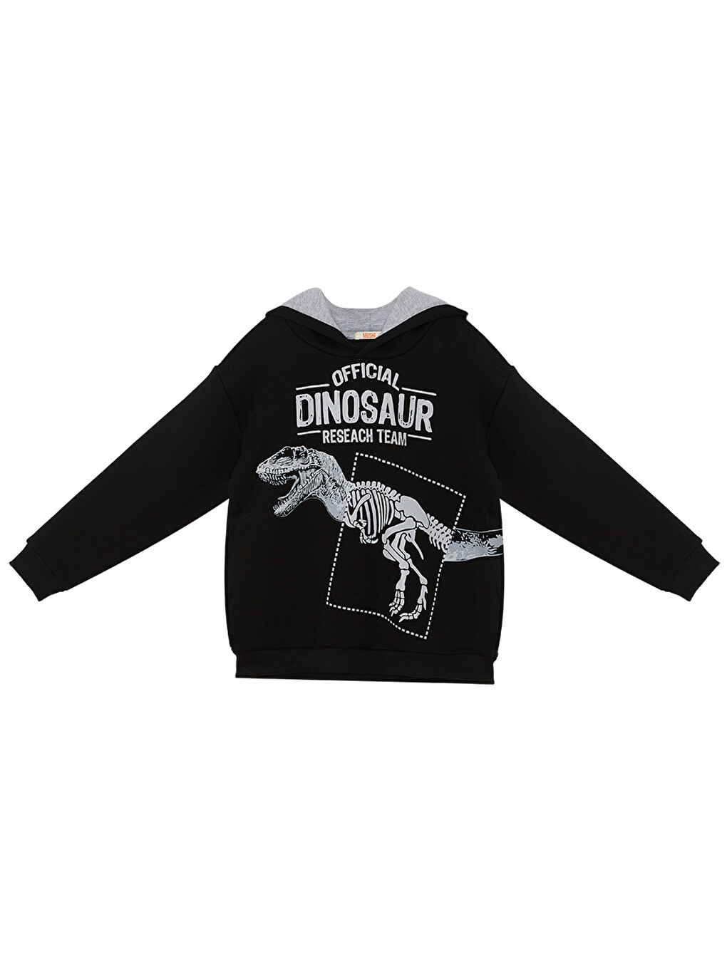 Siyah Dino Research Erkek Çocuk Sweatshirt-2
