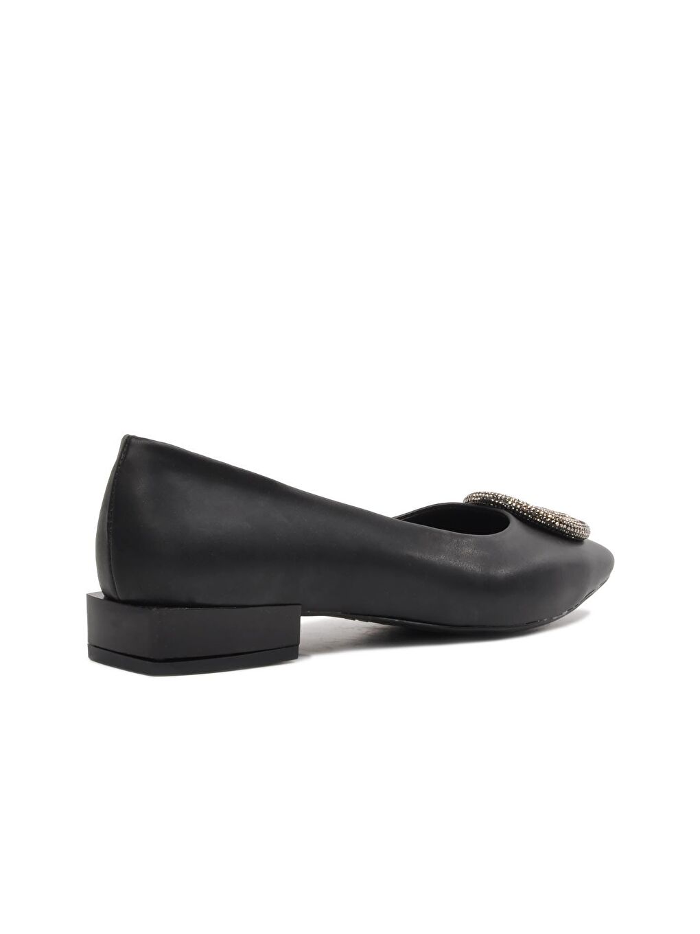 K3705 Siyah Kadın Taş Detaylı Günlük Ayakkabı-3