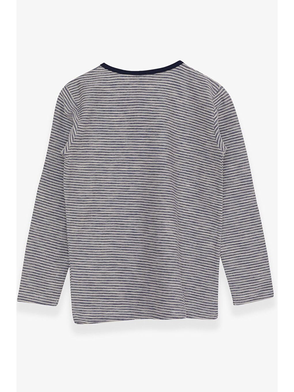 Erkek Çocuk Uzun Kollu Tişört Çizgili Karışık Renk (8 Yaş)-5