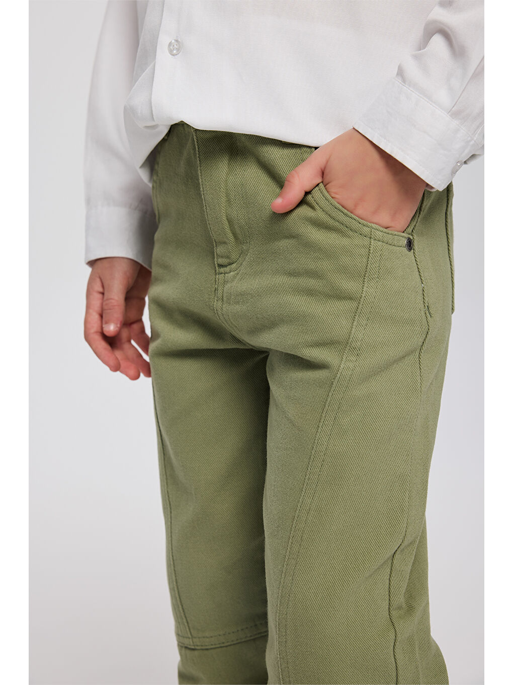 Erkek Çocuk Haki Pantolon-5