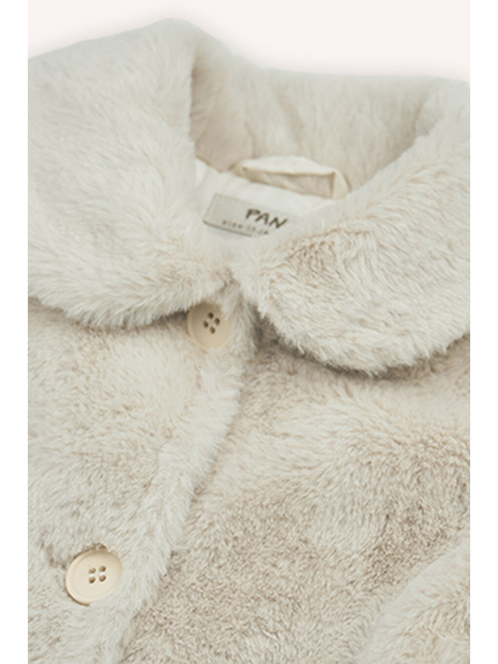 Kız Bebek Pelüş Bej Ceket-1