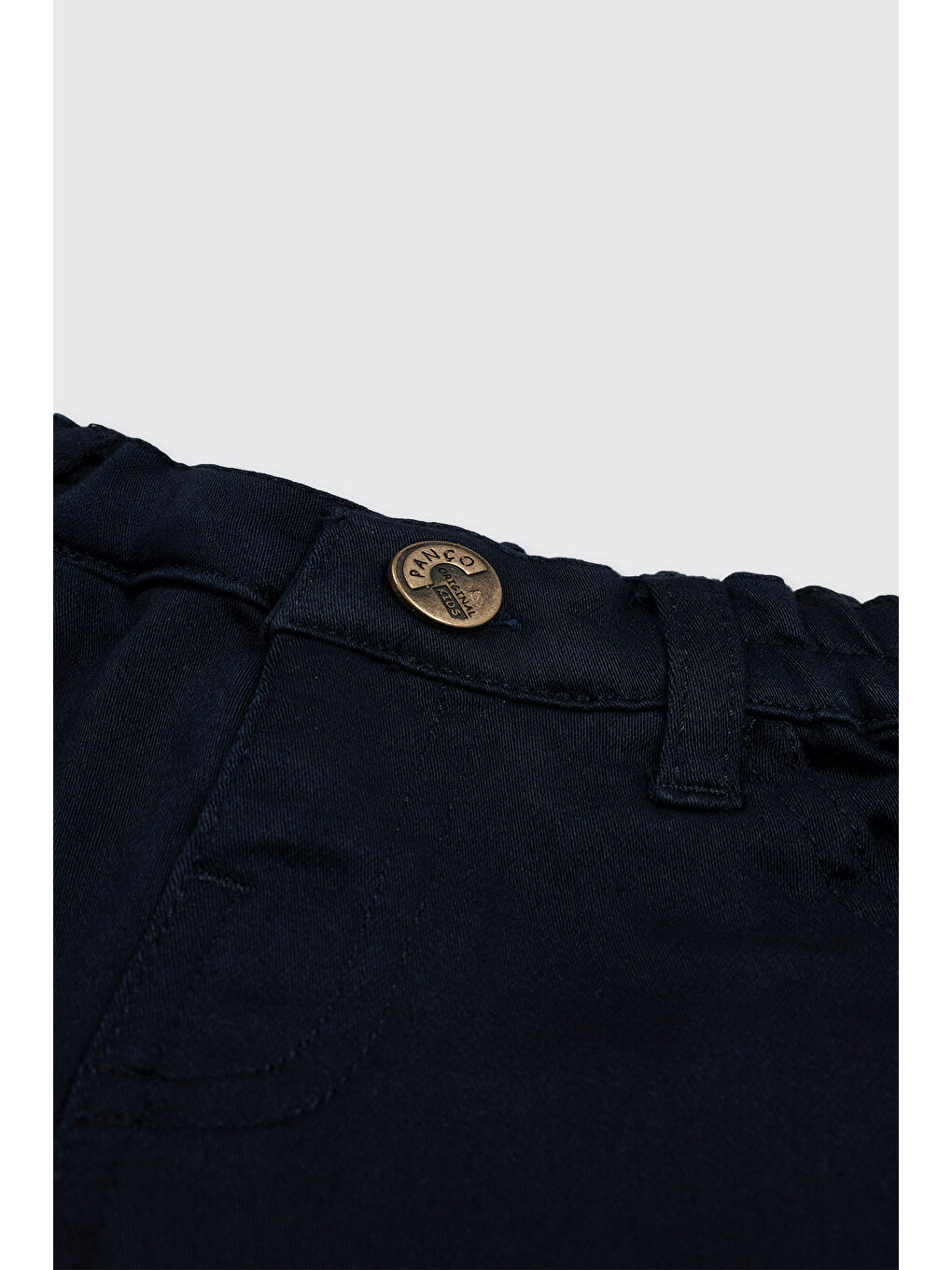 Erkek Bebek Düğmeli Lacivert Pantolon-2