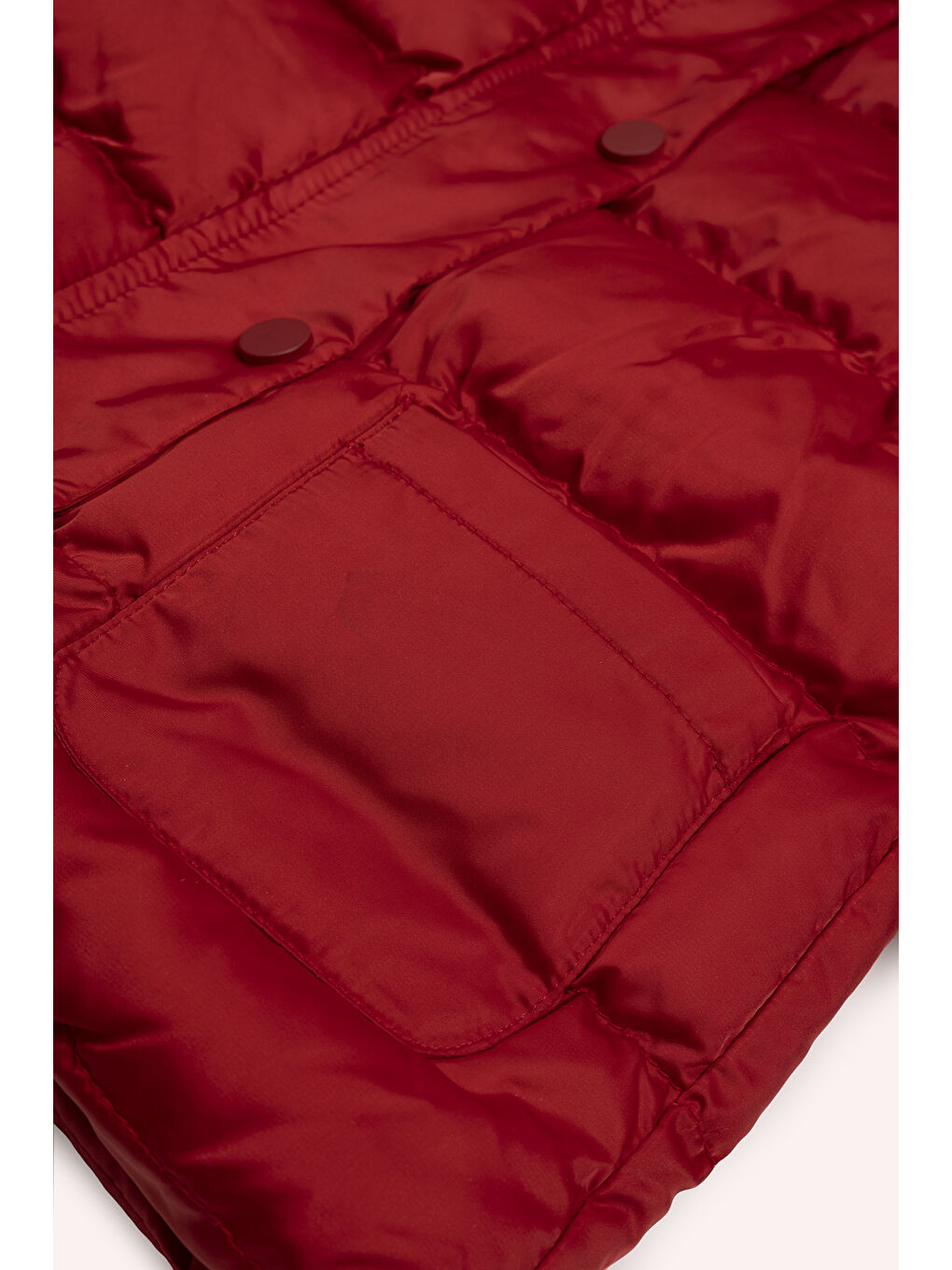 Kız Bebek Kırmızı Mont-2