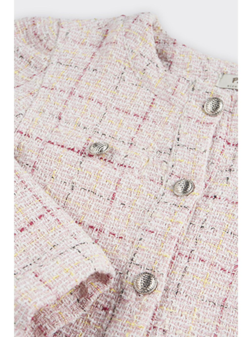 Pembe Kız Çocuk Pudra Tüvit Ceket-2