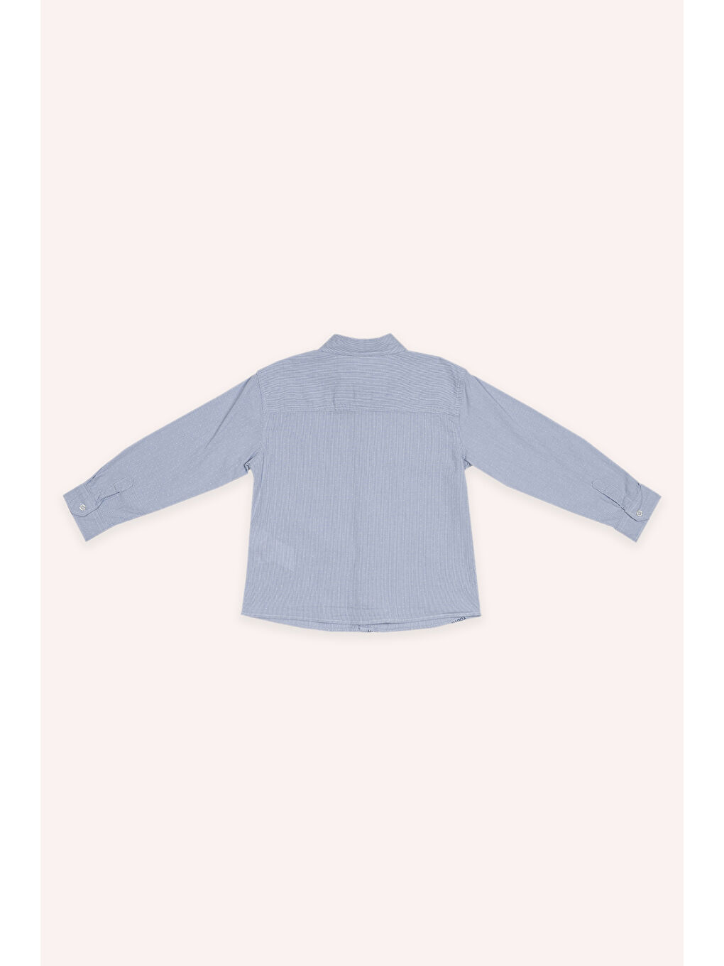 Erkek Çocuk Çizgili Mavi Gömlek-1