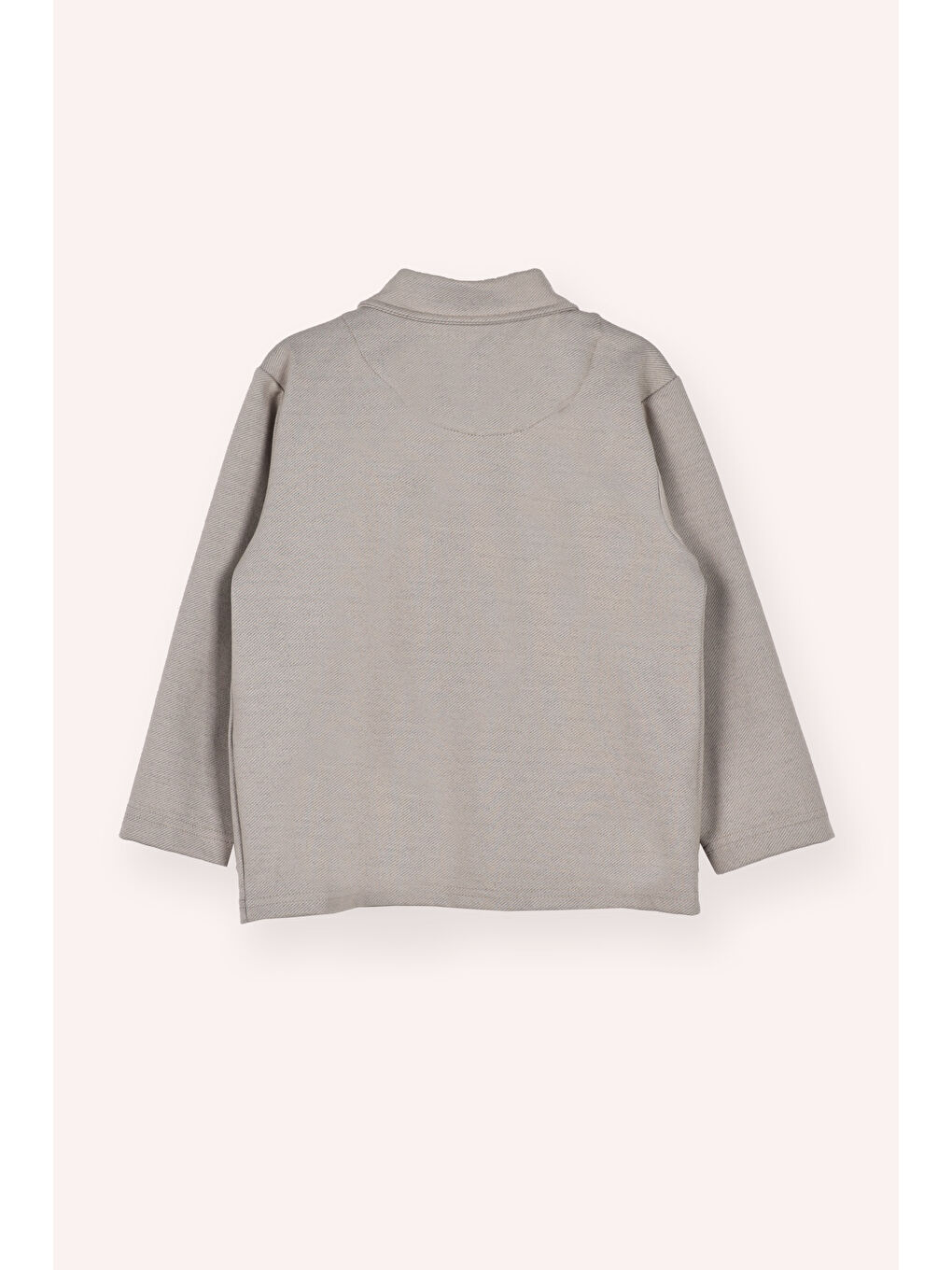 Bej Erkek Çocuk Patı Düğmeli Cepli Yumuşak Dokulu Taş Ceket-2