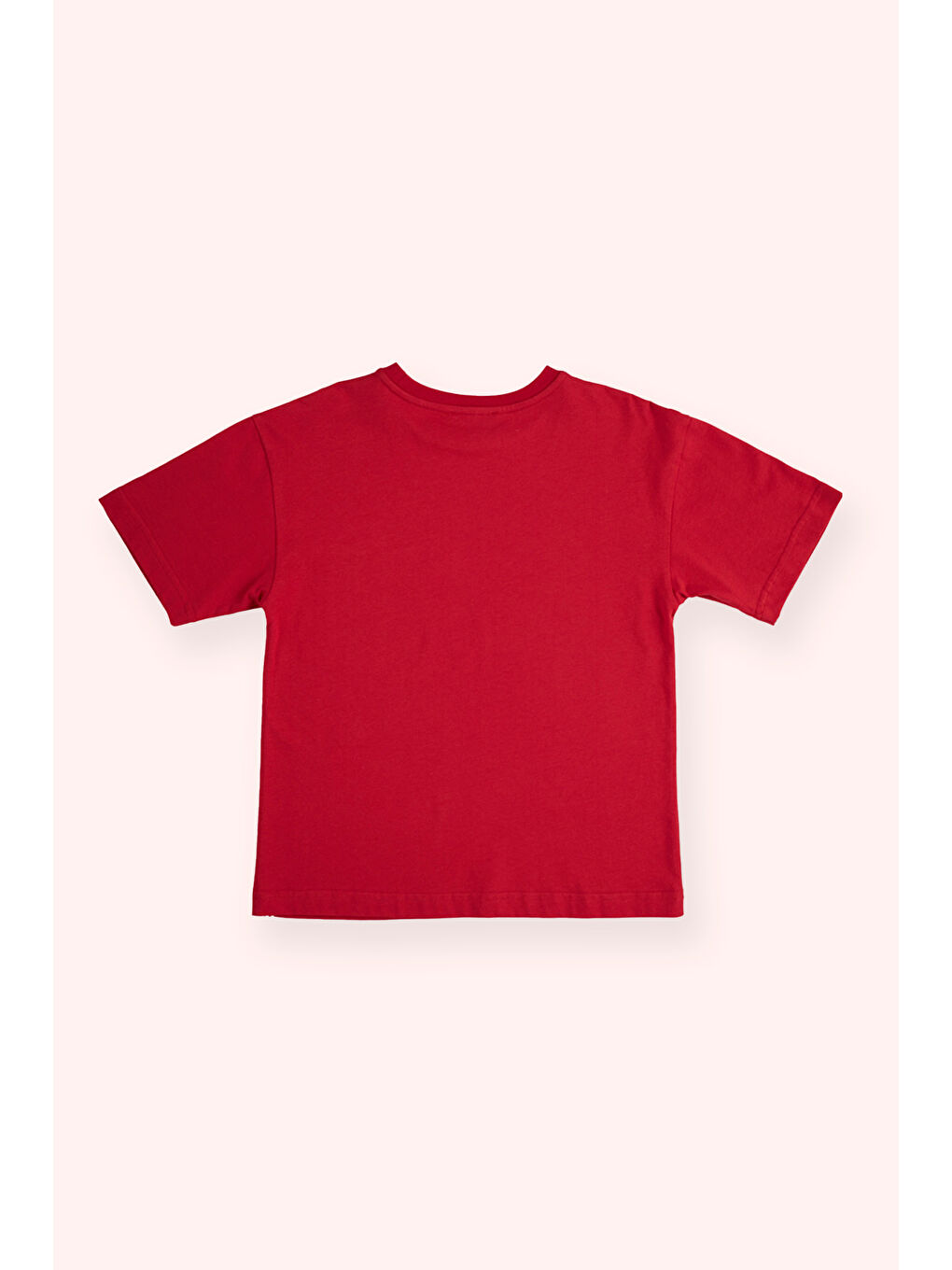 Erkek Çocuk Yanları Şerit Detaylı Kırmızı Tişört-2