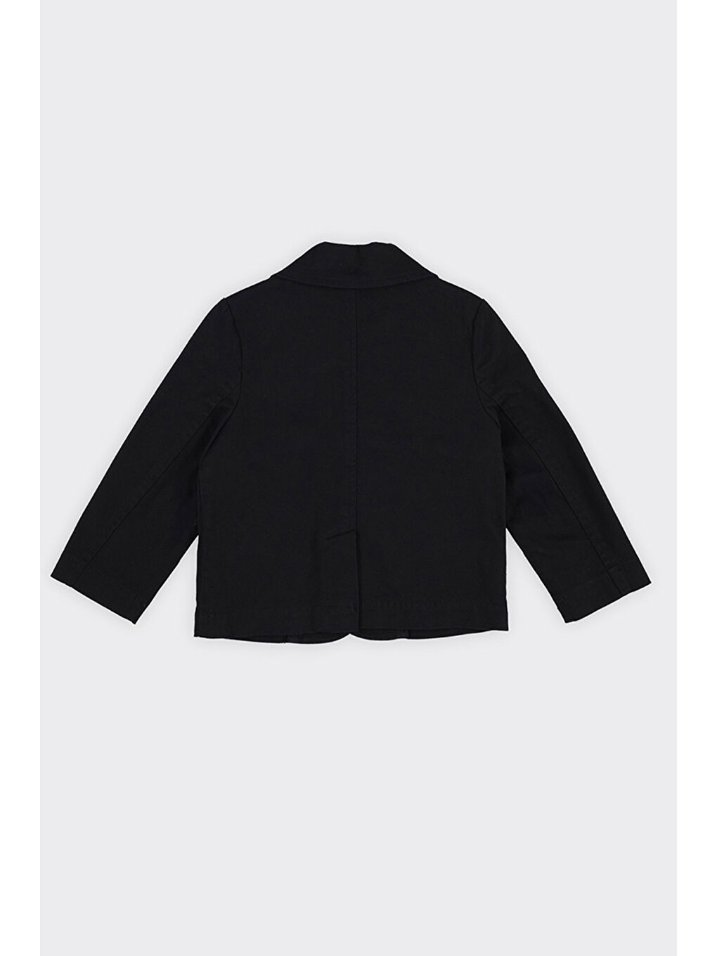 Erkek Bebek Cep Detaylı Siyah Ceket-1