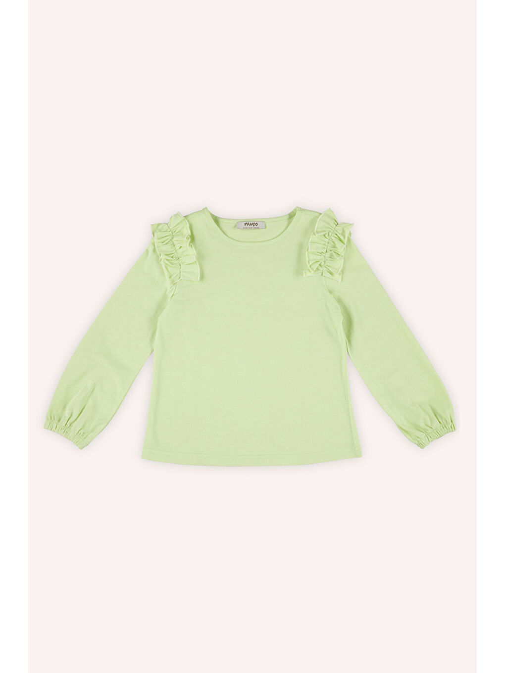 Kız Çocuk Uzun Kollu Yeşil Tişört-2