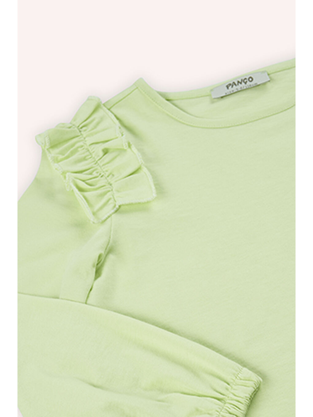 Kız Çocuk Uzun Kollu Yeşil Tişört-3