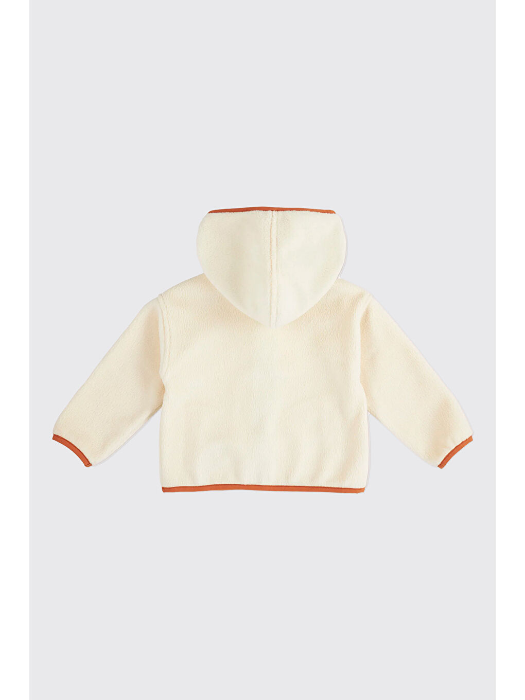 Erkek Bebek Fermuarlı Pelüş Bej Ceket-1