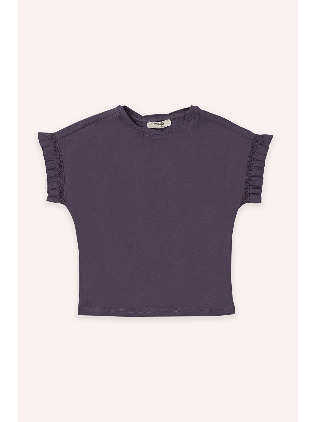 Kız Çocuk Mor Kısa Kollu Tişört