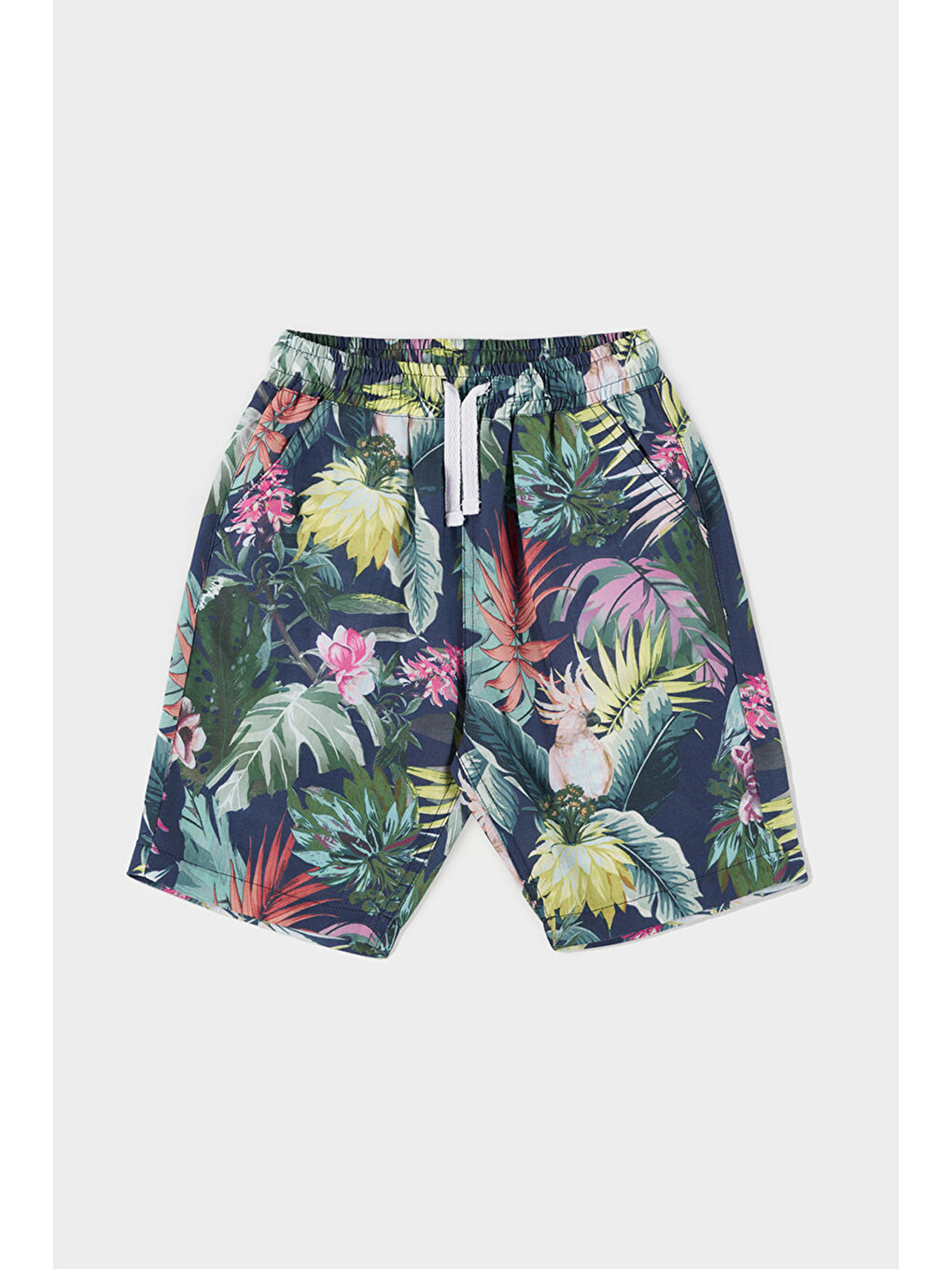 Erkek Çocuk Desenli Lacivert Şort-5