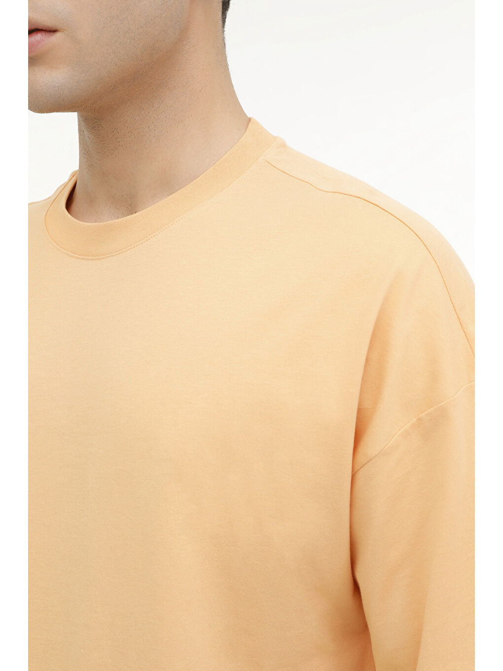 Turuncu MB 11BS102 4FX KAYISI Erkek Kısa Kol T-Shirt-3