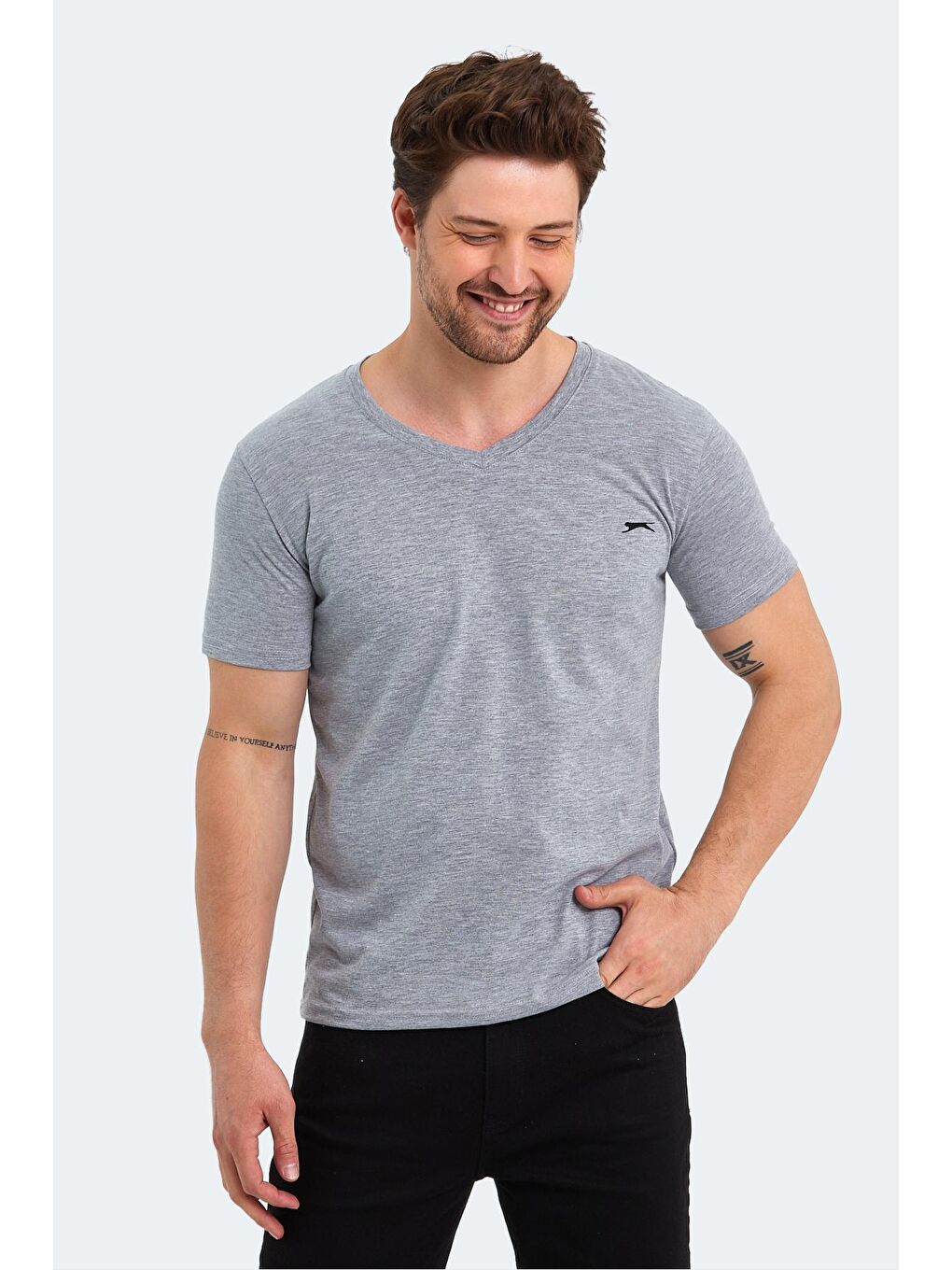 SLAZENGER SARGON KTN Erkek Tişört Gri - 2
