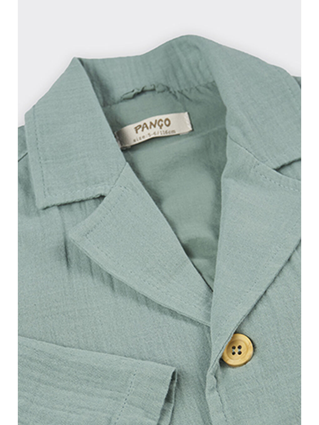 Erkek Çocuk Müslin Yeşil Ceket-3