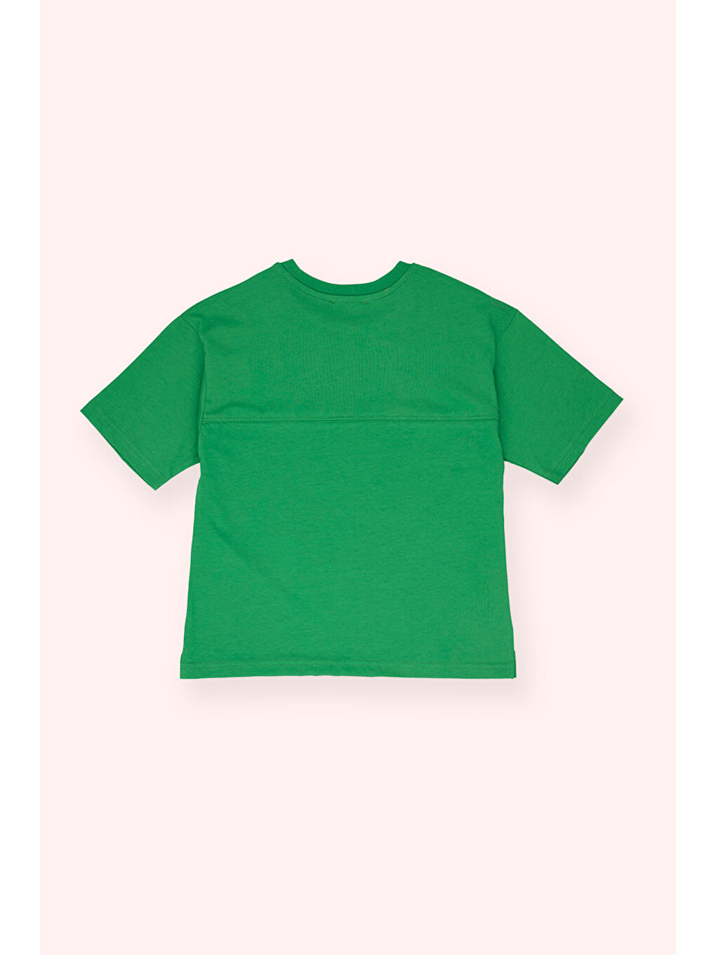 Erkek Çocuk Dikiş Detaylı Yeşil Tişört-2
