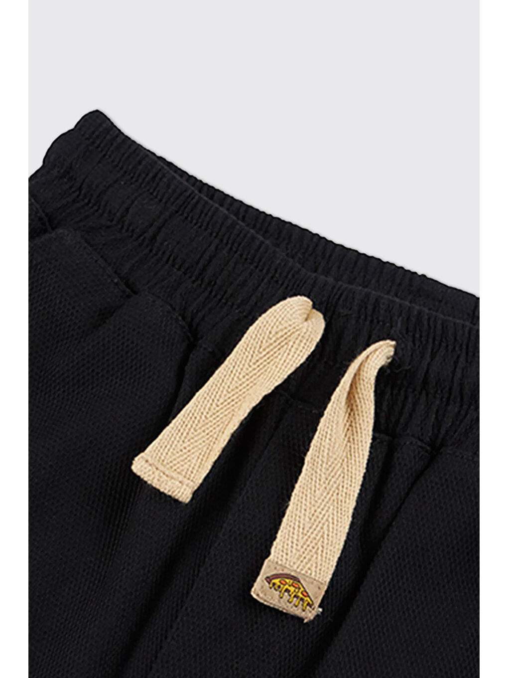 Erkek Çocuk Beli Lastikli Siyah Pantolon-4