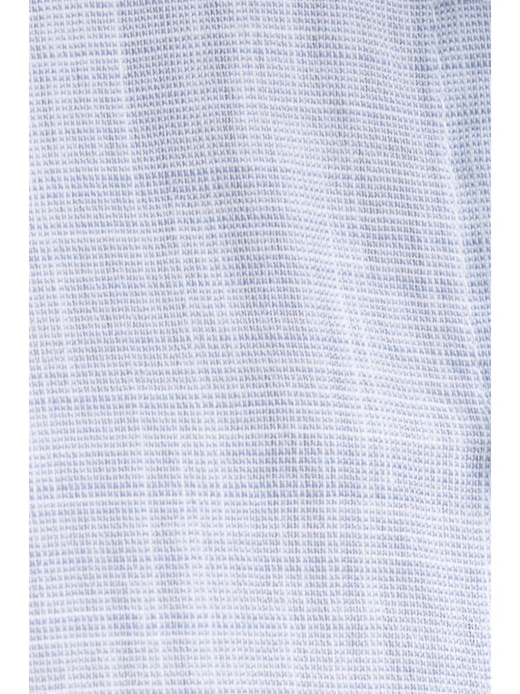 Erkek Regular Fit Klasik Kesim %100 Pamuk Keten Doku Mavi Gömlek-4