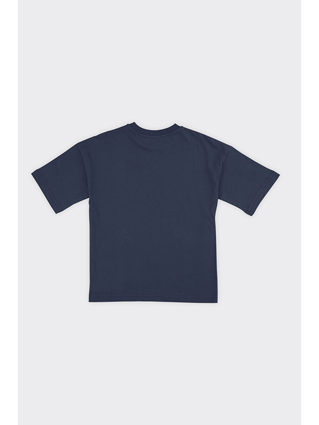 Unisex Çocuk Kısa Kollu Lacivert Tişört-2