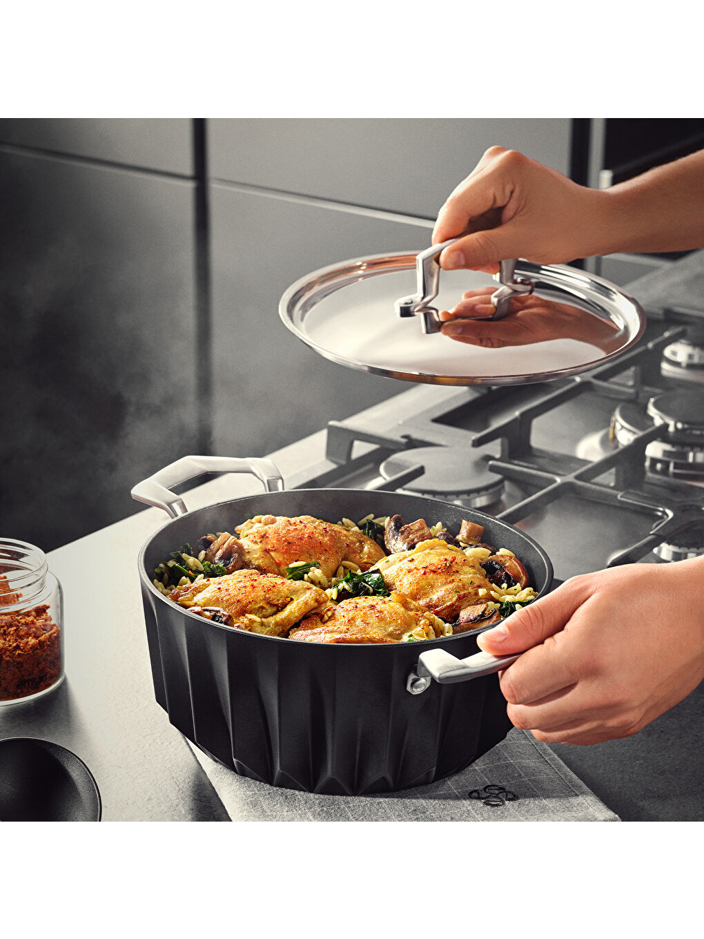 Siyah Diagon 20 cm Derin Tencere-7