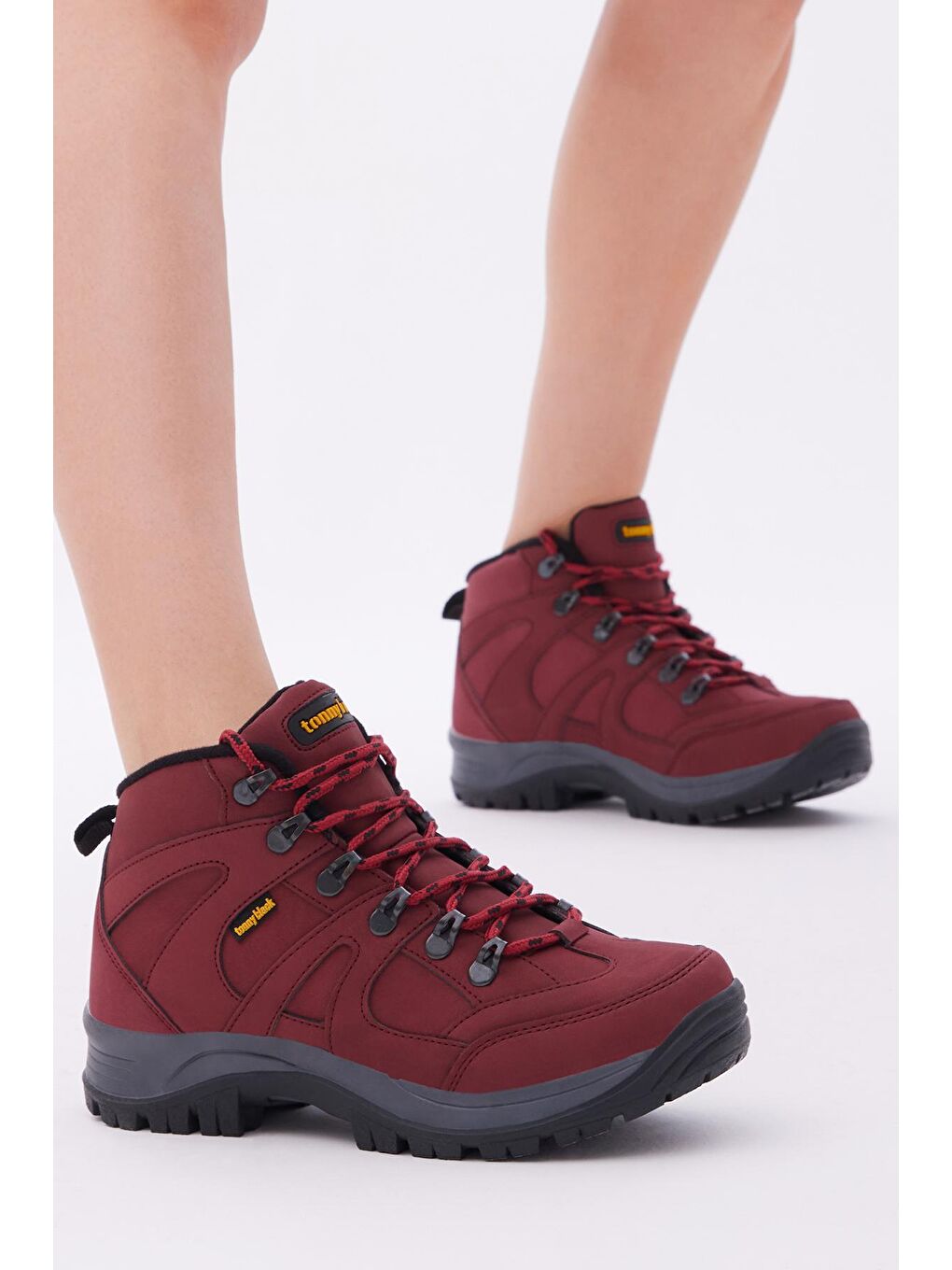 TONNY BLACK Bordo Unisex Bordo Trekkıng Bot V2Rts