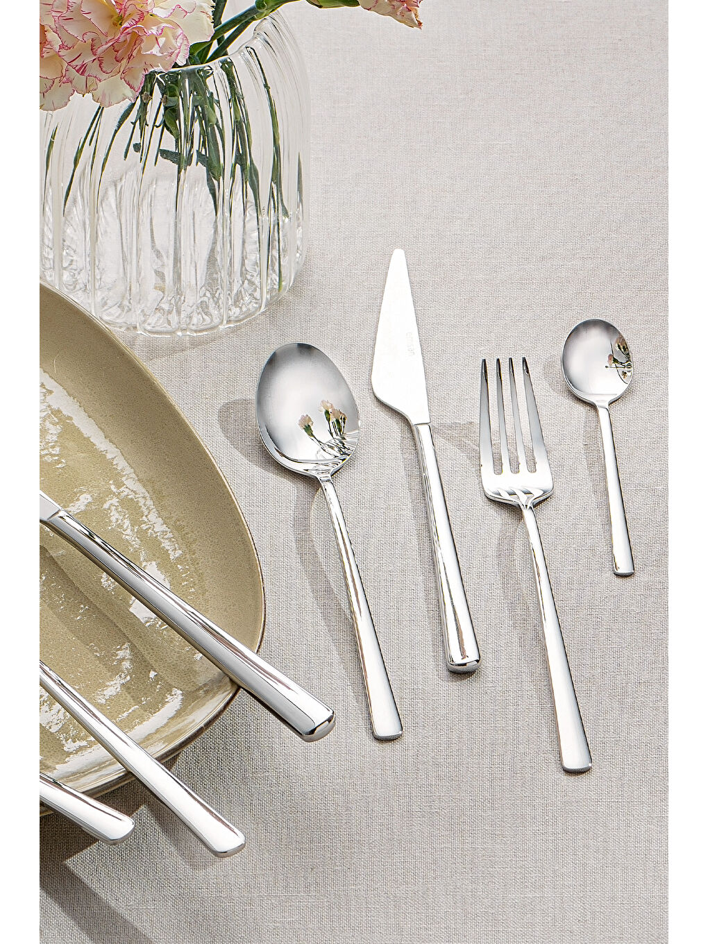 Gri Ladin 84 Parça 12 Kişilik Çatal Kaşık Bıçak Seti Kutulu-8