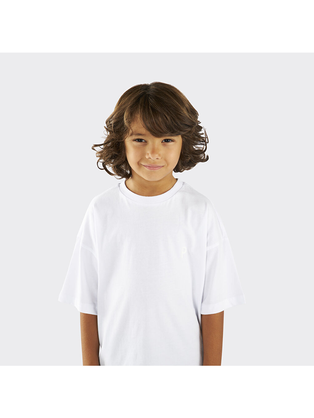 Unisex Çocuk Kısa Kollu Beyaz Tişört-3