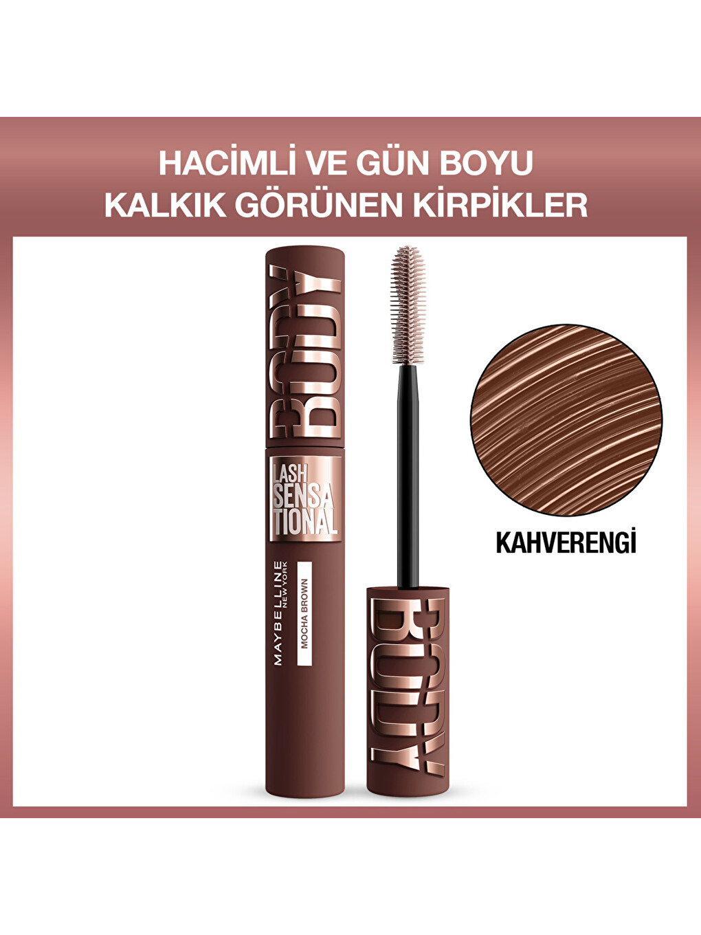 Lash Sensational Body Kahverengi Maskara - Hacimli Ve Boyu Kalkık Görünen Ki