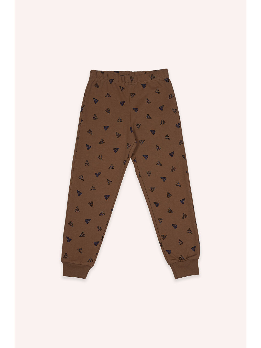 Erkek Çocuk Pizza Baskılı Siyah Pijama Takımı-3