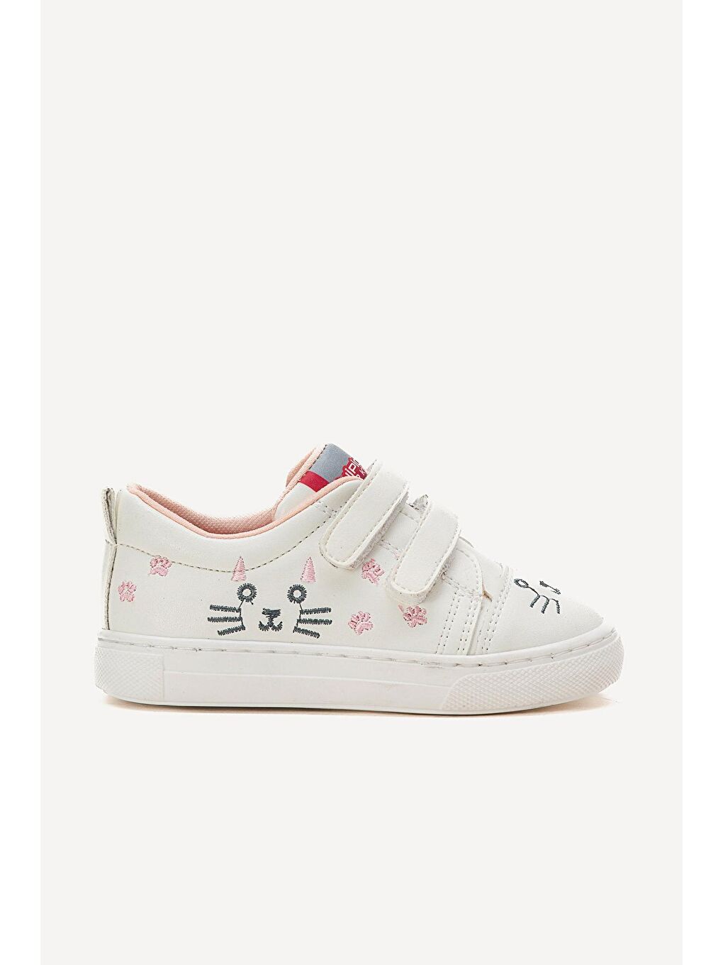Kız Çocuk Beyaz Kedili Sneaker Ayakkabı-4