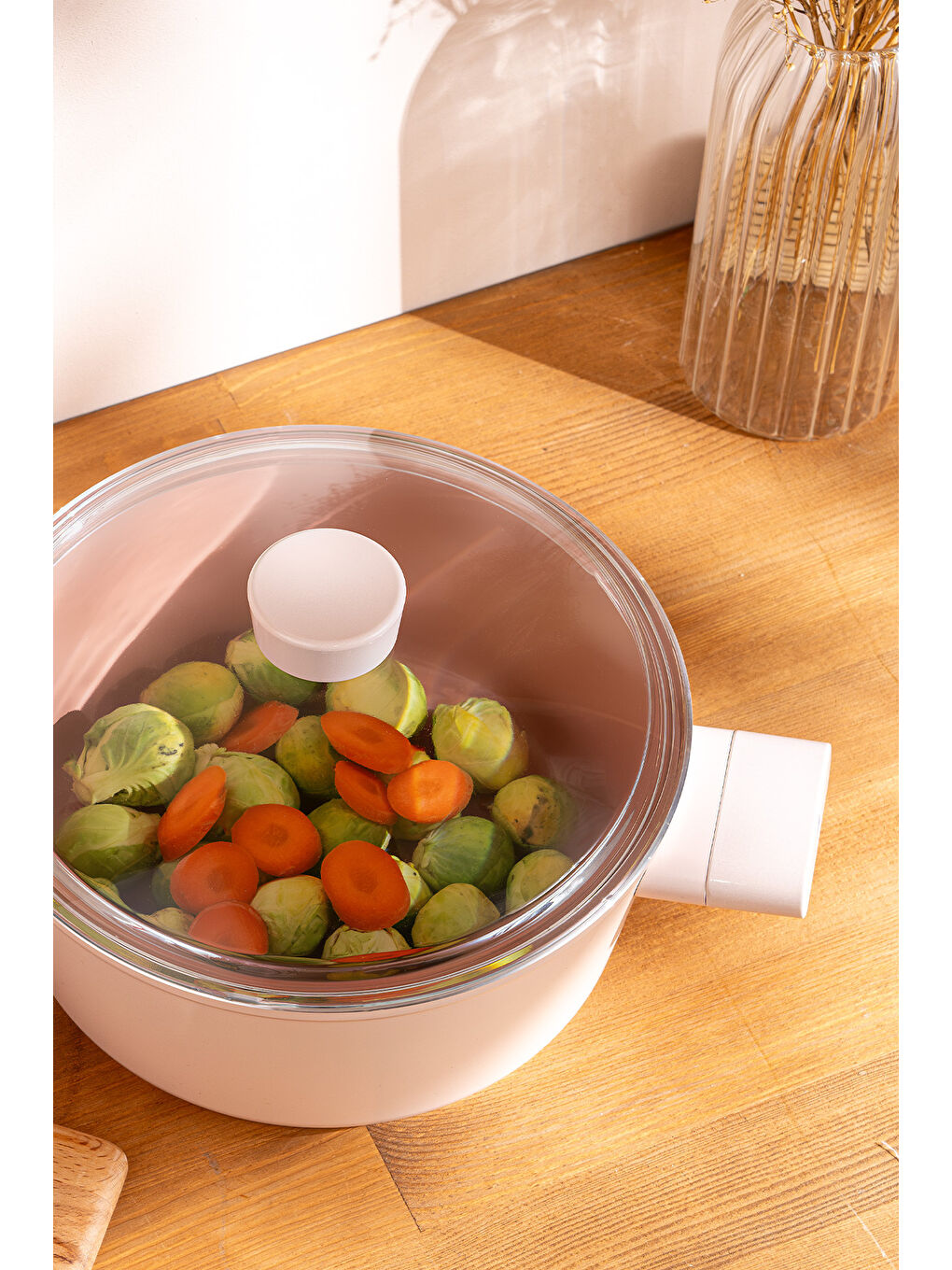 Swiss Crystal Derin Tencere Pembe 24 cm-5