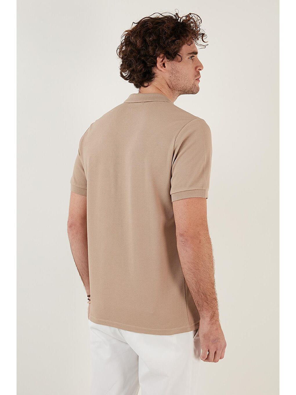 Kahverengi Pamuklu Regular Fit Düğmeli Polo Tişört 5902654-4